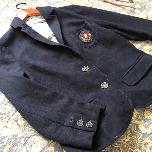 Abercrombie & Fitch Preppy Navy Wool Blazer - Picture 8 of 8